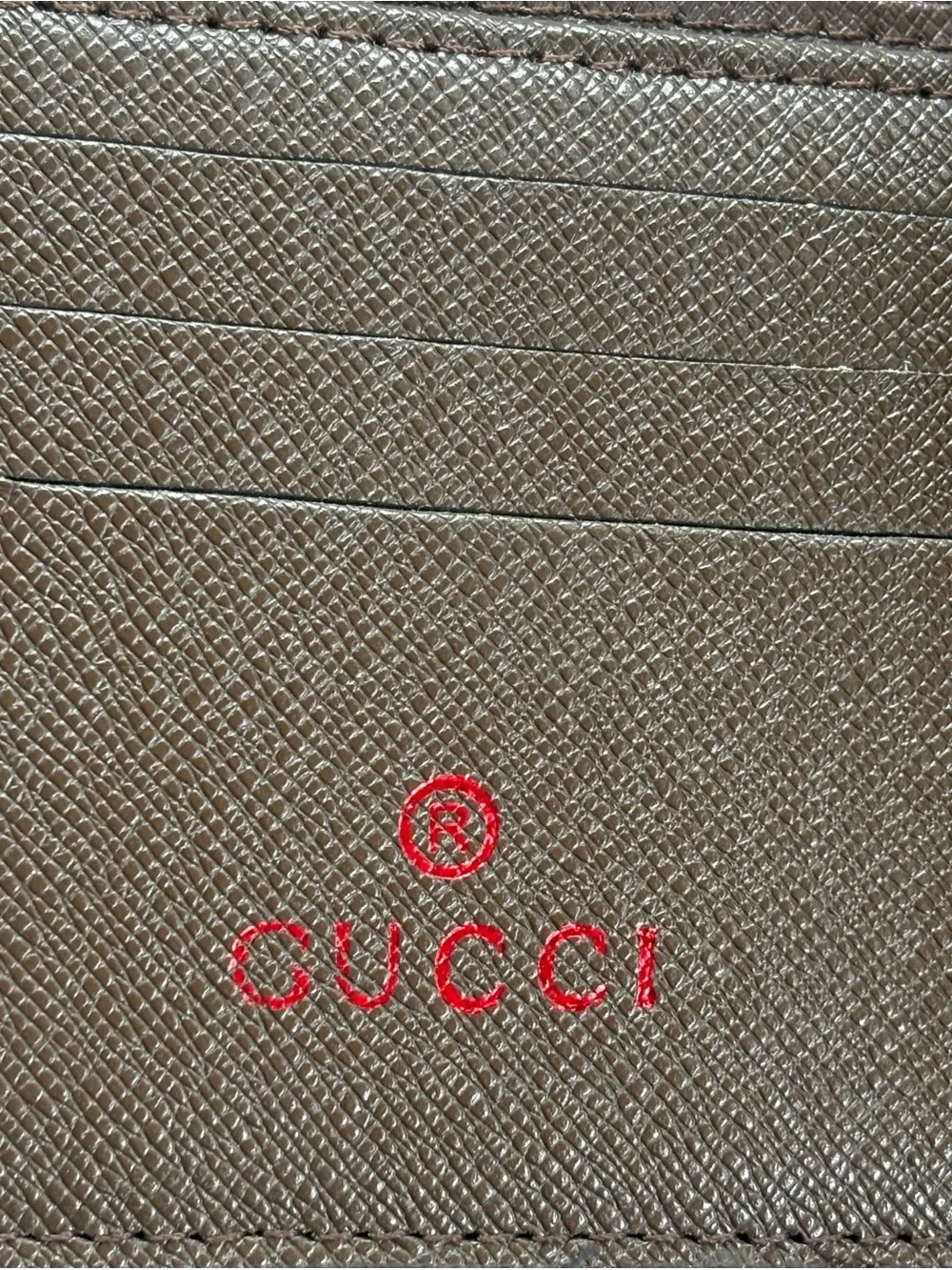 Gucci Monogram Canvas Bi-Fold Wallet with Green & Red Web